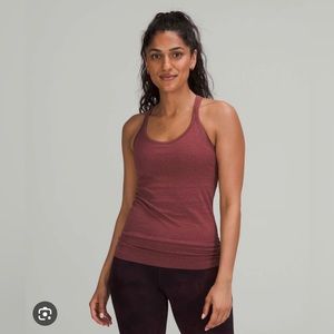 Lululemon Ebb to Street Tank Top Size 6 Maroon